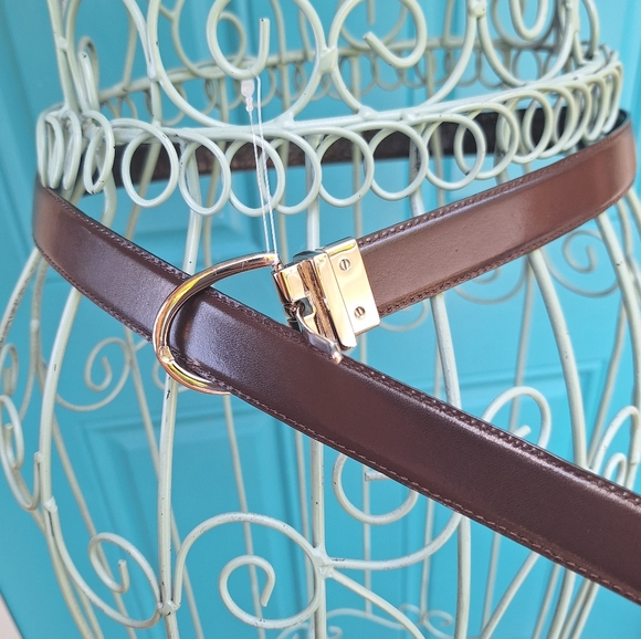 Ralph Lauren Genuine Leather Reversible Belt Alligator / Smooth Embossed Leather - Picture 4 of 17